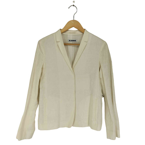 ジルサンダー JIL SANDER リネンテーラードジャケット レディース 36