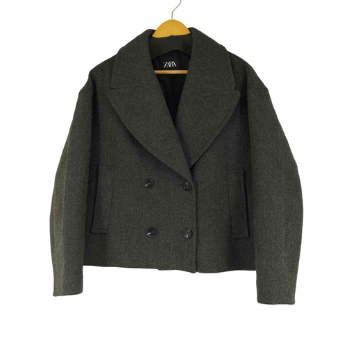 ザラ ZARA ダブルブレストコート レディース import:L