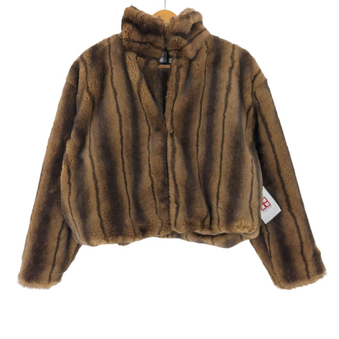 マウジー moussy FAUX FUR STAND COLLAR ジャケット レディース FREE
