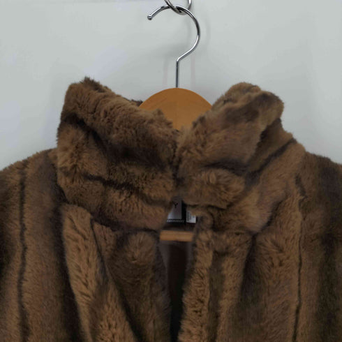 マウジー moussy FAUX FUR STAND COLLAR ジャケット レディース FREE
