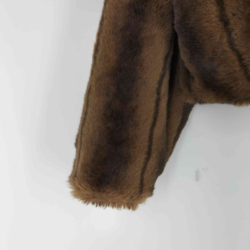マウジー moussy FAUX FUR STAND COLLAR ジャケット レディース FREE