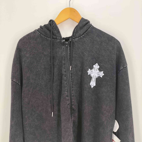 Affliction ロゴプリント フェード ジップアップパーカー Y2K メンズ import:L