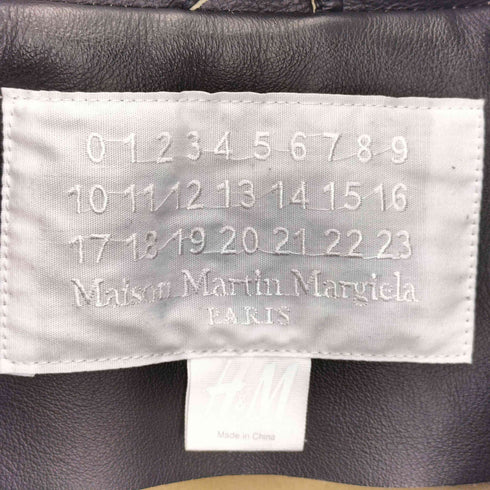 メゾンマルタンマルジェラ Maison Martin Margiela 再構築 レザー ライダースジャケット メンズ UK:38