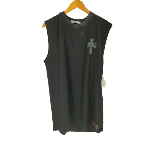 A.T.C ロゴプリント ノースリーブ クルーネックTシャツ メンズ JPN:L