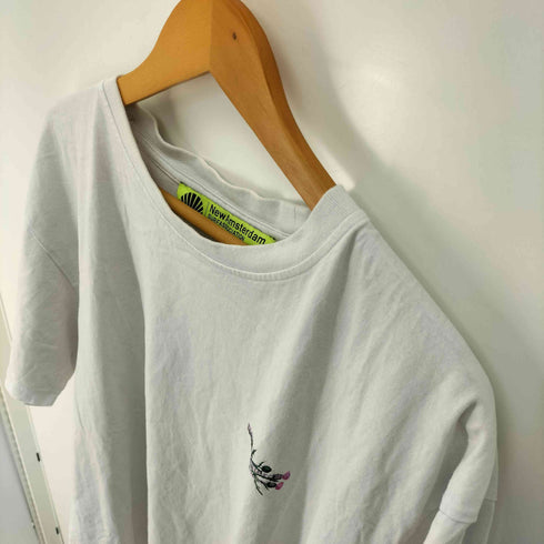 NewAmsterdam グラフィックロゴ フラワープリント クルーネックTシャツ メンズ import:XL