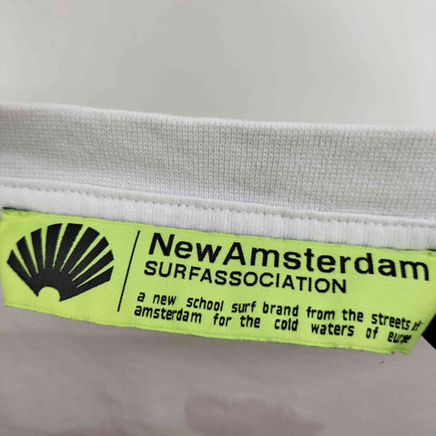 NewAmsterdam グラフィックロゴ フラワープリント クルーネックTシャツ メンズ import:XL