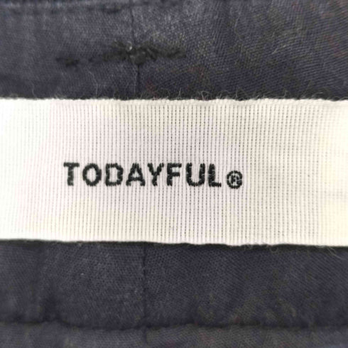 トゥデイフル TODAYFUL twill Tuck Trousers ツイルタックトトラウザーズ レディース JPN:36