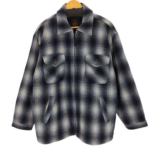 RADICAL SPOT 裏地キルティング ウールチェックジャケット メンズ import:M