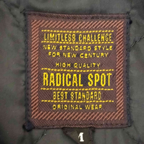 RADICAL SPOT 裏地キルティング ウールチェックジャケット メンズ import:M