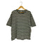 アンユーズド UNUSED ダメージ ボックス クルーネックボーダーTシャツ メンズ JPN:1