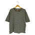 アンユーズド UNUSED ダメージ ボックス クルーネックボーダーTシャツ メンズ JPN:1