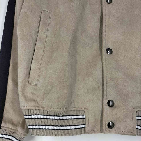 ザラ ZARA スエード スナップボタン リブライン スタジャン メンズ