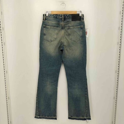 ザラ ZARA スプラッタープリントフレアフィットデニムパンツ メンズ 38