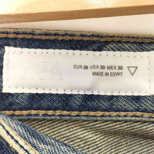 ザラ ZARA スプラッタープリントフレアフィットデニムパンツ メンズ 38