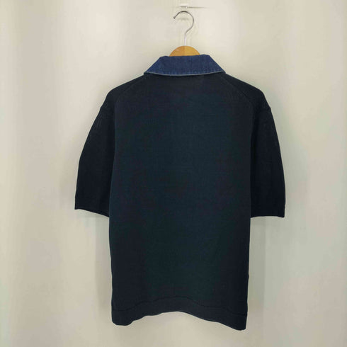 ザラ ZARA デニム襟ニットポロシャツ メンズ L