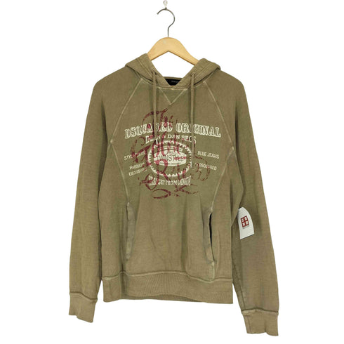ディースクエアード DSQUARED2 MADE IN ITALY 前Vガゼットフロントプリントプルオーバーパーカー メンズ S