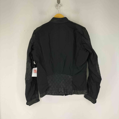 ディーゼル DIESEL ナイロン切り替え シングルライダースジャケット メンズ import:S