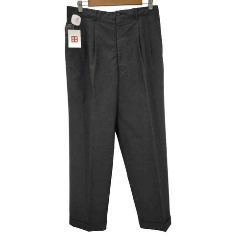 コムデギャルソンオムドゥ COMME des GARCONS HOMME DEUX 90S AD1996 2タック ウール ワイド スラックス パンツ メンズ X