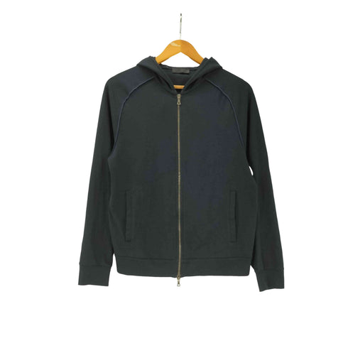 プラダ PRADA イタリア製 コットン ダブルジップアップ パーカー ririジップ メンズ import:M
