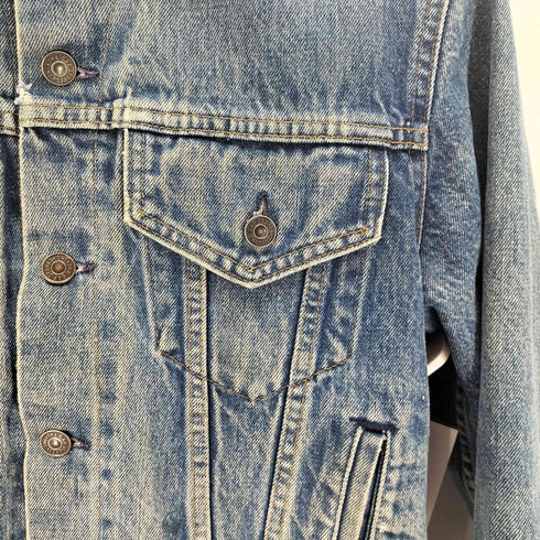 ギャップ Gap 80s OLD PIONEER 裏地バッファローチェック デニムトラッカージャケット メンズ 38