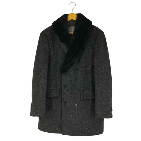 BONI HOMME ファー付き ダブルブレストジャケット メンズ