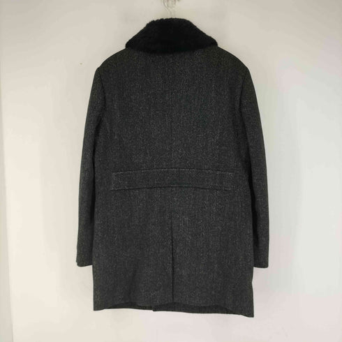 BONI HOMME ファー付き ダブルブレストジャケット メンズ