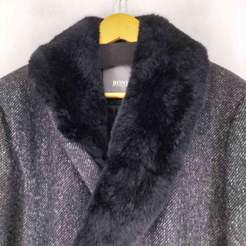 BONI HOMME ファー付き ダブルブレストジャケット メンズ