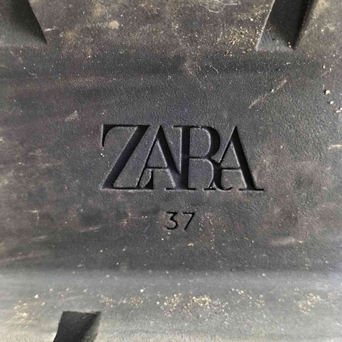 ザラ ZARA レースアップ ロングブーツ レディース JPN:37