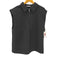 ザラ ZARA Zippered Shoulder Pad Vest ショルダーパッド ジップ ベスト レディース import:L