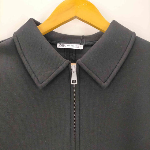 ザラ ZARA Zippered Shoulder Pad Vest ショルダーパッド ジップ ベスト レディース import:L