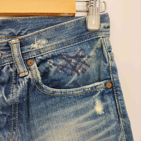 ヒステリックグラマー HYSTERIC GLAMOUR ダメージ加工 デニム ショートパンツ レディース XXS
