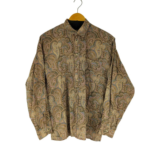 NEW MAN 総柄 L/S シャツ メンズ