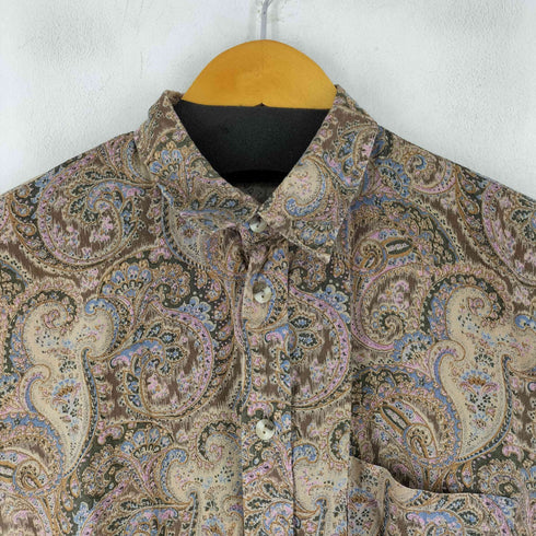 NEW MAN 総柄 L/S シャツ メンズ