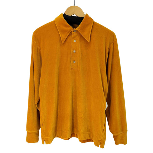ニードルズ Needles Velour Jersey Pullover Shirt ベロア ジャージー プルオーバー シャツ ポロシャツ メンズ JPN:XS