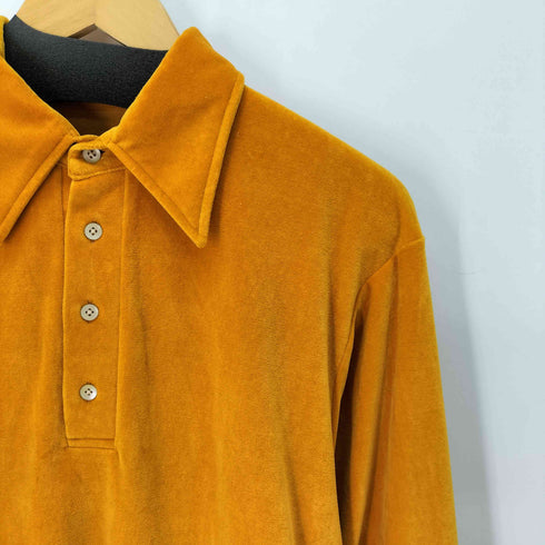 ニードルズ Needles Velour Jersey Pullover Shirt ベロア ジャージー プルオーバー シャツ ポロシャツ メンズ JPN:XS