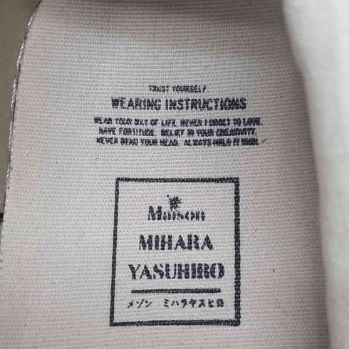 メゾンミハラヤスヒロ Maison MIHARA YASUHIRO PETERSON / Original Sole Canvas High-Top Sneaker メンズ EUR:43
