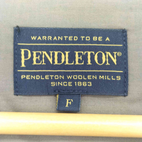 ペンドルトン PENDLETON 別注 チェック柄ガウンコート レディース FREE