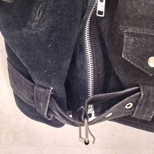エヒテスレーダァ ECHTES LEDER レザー スエード ダブルライダースジャケット メンズ import:L