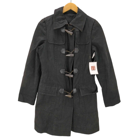 バーバリーブルーレーベル BURBERRY BLUE LABEL 裏地ノバチェック コットン 100% スプリング ダッフル ロング コート レディース 38