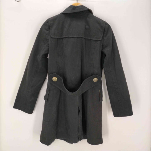 バーバリーブルーレーベル BURBERRY BLUE LABEL 裏地ノバチェック コットン 100% スプリング ダッフル ロング コート レディース 38