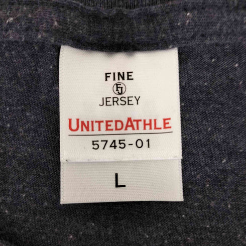 ユナイテッドアスレ UNITED ATHLE 企業プリントクルーネックTシャツ メンズ import:L