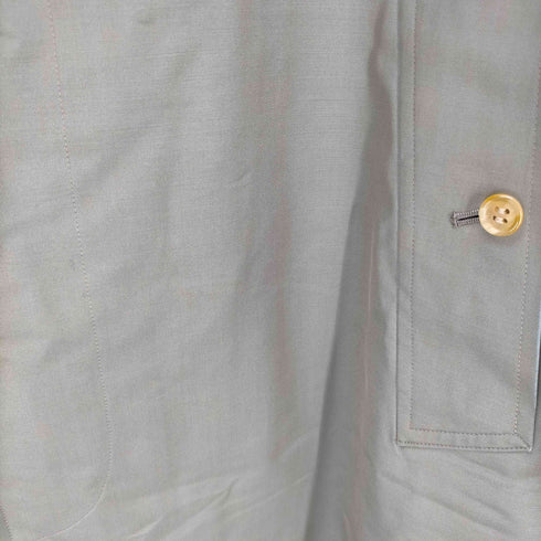 バーバリーズ BURBERRYS PRESTIGE COLLECTION 80-90S OLD 金タグ 英国製 裏地ノバチェック カシミヤ ウール ライナー付き フルセット 玉虫 シルク55% バルマカーン ステンカラー ロング コート メンズ