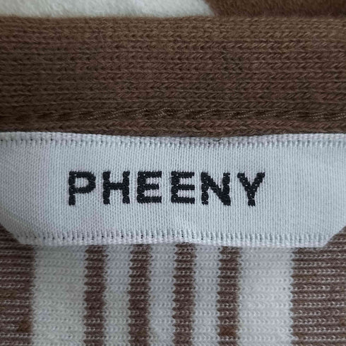 フィーニー PHEENY 24SS Pile border poncho dress パイルボーダーポンチョドレス レディース FREE