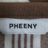 フィーニー PHEENY 24SS Pile border poncho dress パイルボーダーポンチョドレス レディース FREE