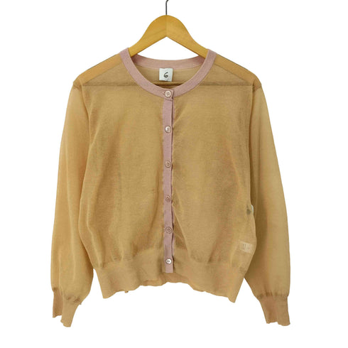 ロクビューティーアンドユースユナイテッドアローズ 6 BEAUTY & YOUTH UNITED ARROWS SHEER COLOR RIB CARDIGAN レディース