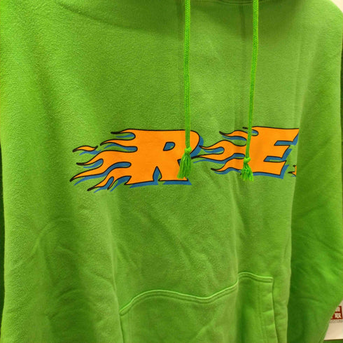 RE. アールイードット 22AW ファイヤー ロゴ パーカー フーディー レディース FREE