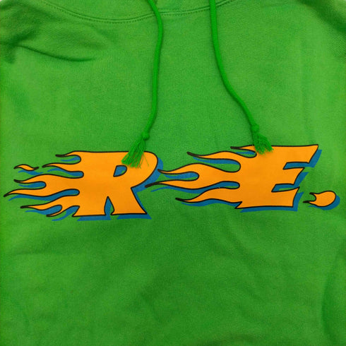 RE. アールイードット 22AW ファイヤー ロゴ パーカー フーディー レディース FREE