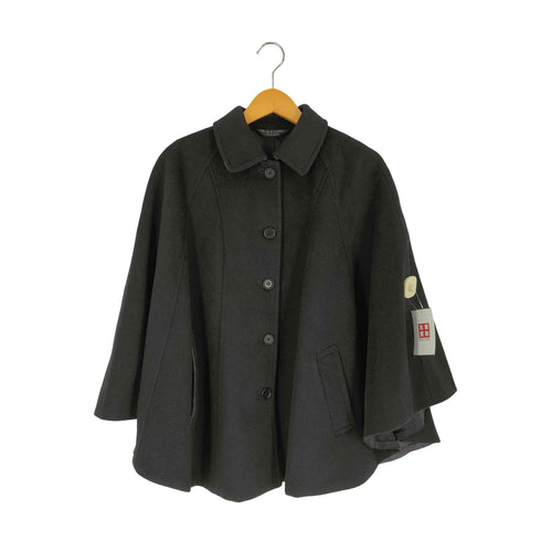 ポールスミスブラックレーベル Paul Smith BLACK LABEL ウール100% ポンチョ ケープコート レディース JPN:1