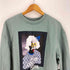 クラウディ CLOUDY プリント ロゴパッチ クルーネックスウェット メンズ import:M