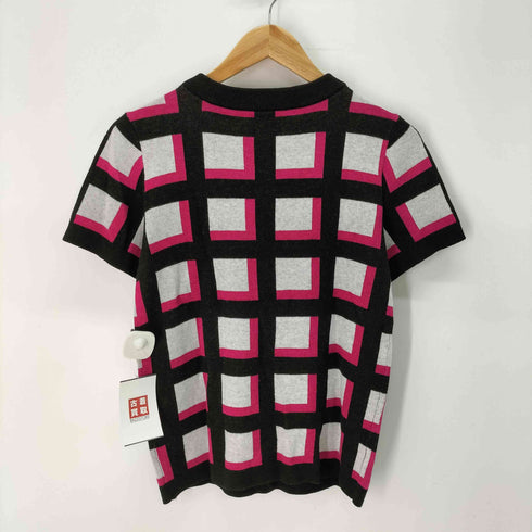 ケイトスペード Kate spade 半袖 チェック柄 ニット レディース import:XS